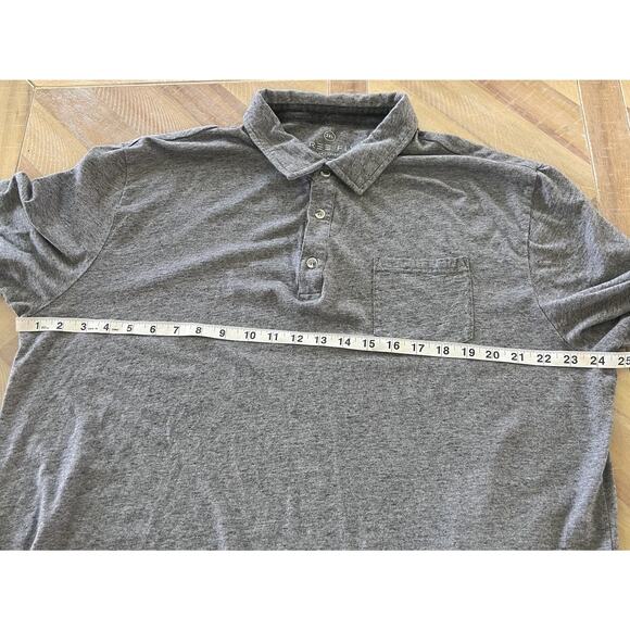 Free Fly Polo Shirt Mens 2XL Gray Bamboo‎ Flex Performance - Picture 6 of 7